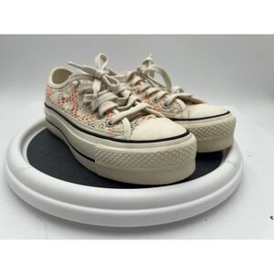 Converse Chuck Taylor All Star Boho Crochet Platform Shoes Womens 5 568278C